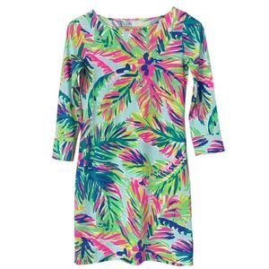 Lilly Pulitzer Marlowe Island Time Multi Dress Size XXS Pima cotton tropical